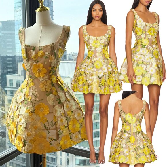 Bronx and Banco Dresses & Skirts - 🆕 BRONX & BANCO 🧿 NWOT Jasmine Maraya Structured Mini Dress, Yellow, Sz L US 8